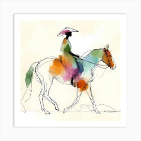 Creative Horse Visual 24 Art Print