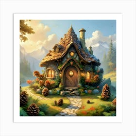 Fairy Cone Cottage #1 Art Print