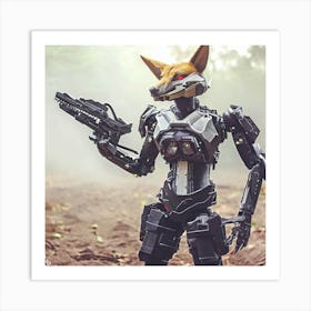 Anthro killer robot Art Print