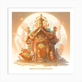 Gingerbread House Art Print