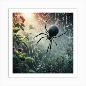 Black Widow Spider Art Print