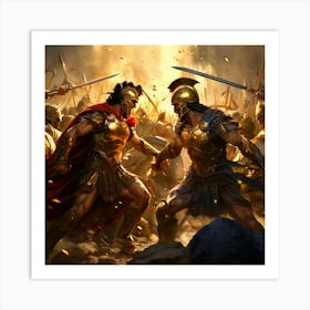 Sparta Battle Art Print