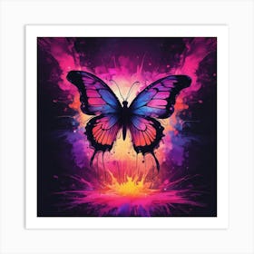 Butterfly Painting 266 Art Print