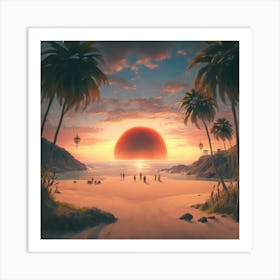 The beautiful nature Art Print