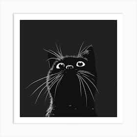 Black Cat Art Print