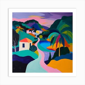 Abstract Travel Collection Barbados 5 Art Print