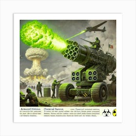 Venusian Chemical Cannons Converted Art Print