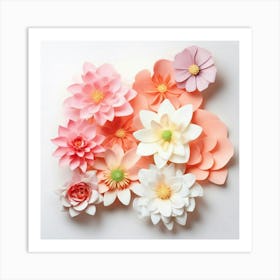 Paper Flowers 1 Art Print