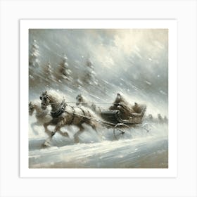 Sleigh Ride 1 Art Print