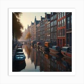 Amsterdam Canals Art Print