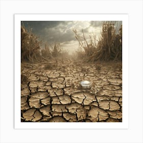 Planet In The Desert Art Print