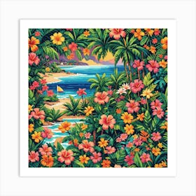 Hawaiian Beach Art Print