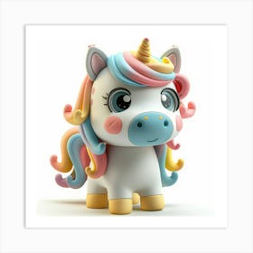 Unicorn Figurine 43 Art Print