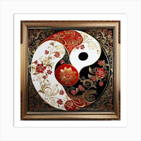 Yin Yang Painting Art Print