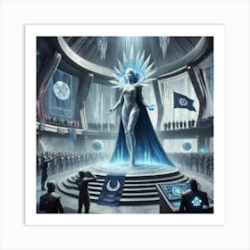 A Sci Fi Depiction Of Queen Nyx S Leadership As A Art Print