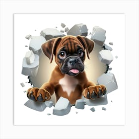 Boxer Dog 6 Art Print