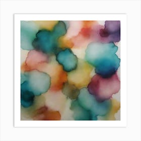 Abstract Watercolor Painting 41 Art Print