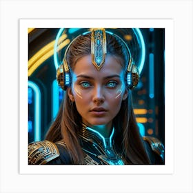 Futuristic Girl 30 Art Print