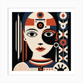 Shapes Norwegian Woman 01 Art Print