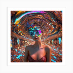 Psychedelic Girl 1 Art Print