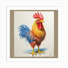 Rooster 28 Art Print