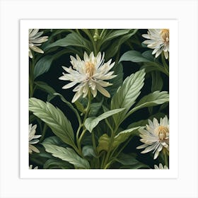 Chrysanthemums Art Print