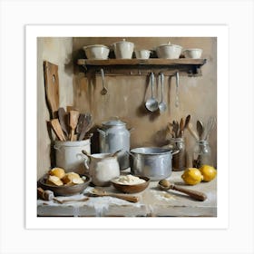 Vintage farmhouse kitchen #5 Art Print