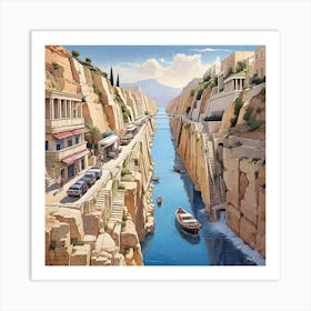 Aegean City Art Print