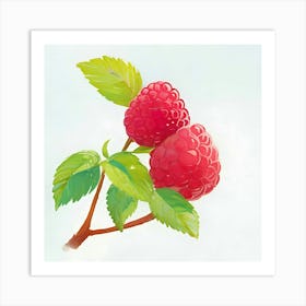 Raspberry Art Print