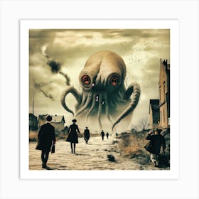 Ph'Nglui Mglw'Nafh Cthulhu R'Lyeh Wgah'Nagl Fhtagn Art Print