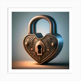 Heart Lock Art Print