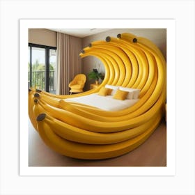 Banana Bed Art Print