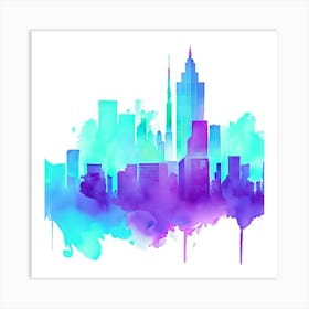 New York Watercolour 1 Art Print