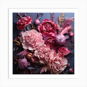 Pink Peonies 1 Art Print