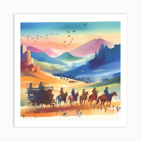 Wild West Art Print