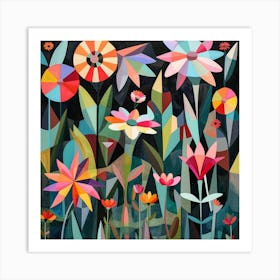 Flowers In The Night Art Print