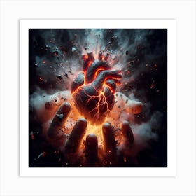 Heart Of Fire 7 Art Print