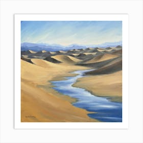 River In The Desert Art Print