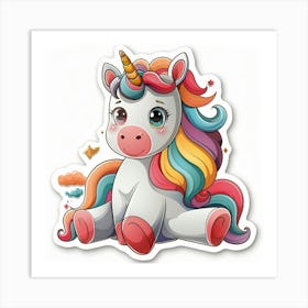 Unicorn Sticker 3 Art Print