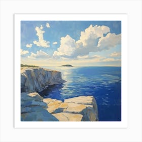 Cliffs And Clouds 1 Art Print