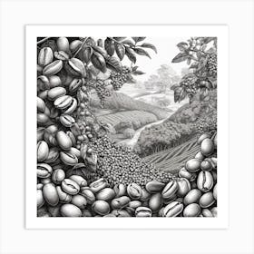 Coffee Beans 214 Art Print