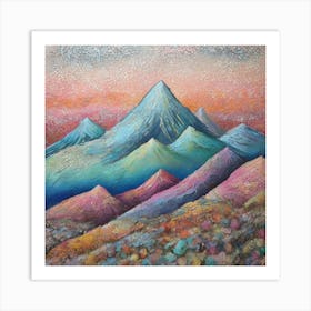 Mountain landscape 1 Art Print