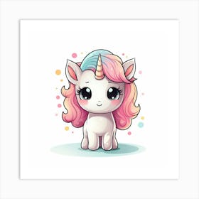 Cute Unicorn 141 Art Print