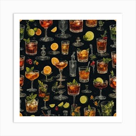 Tequila Cocktail 1 Art Print