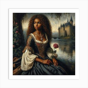 Princess And The Rose10 Art Print