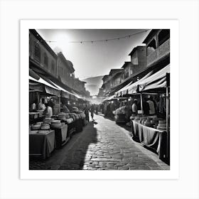 Street Market Art Print