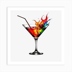 Colorful Cocktail 4 Art Print