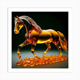 Horse In Glass Art Print