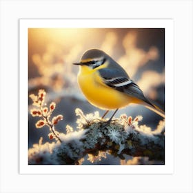 A Winter Perfect Bird Art Print