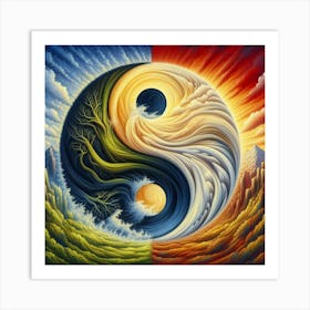 Yin Yang 2 Art Print